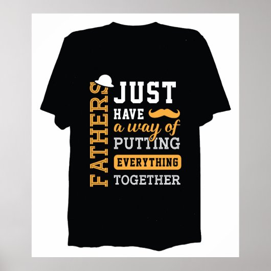 Typografische Vaderdag Poster (Voorkant)