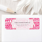 Typografische Valentijnsdag Etiket (Insitu)