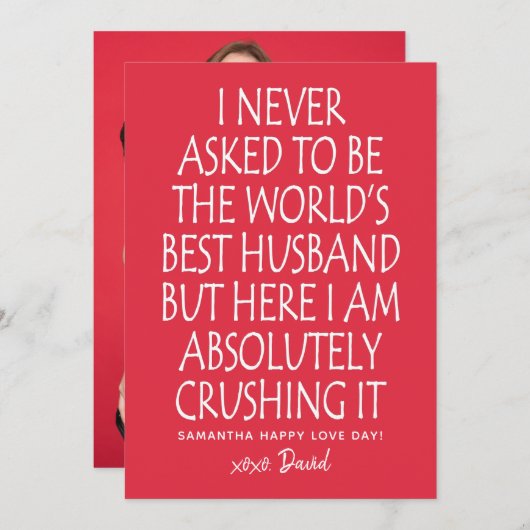 Typografische Valentijnsdag Foto (Voorkant / Achterkant)