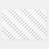 Typografische Valentijnsdag Inpakpapier Vel (Voorkant 3)