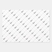 Typografische Valentijnsdag Inpakpapier Vel (Voorkant)