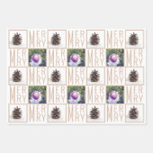 Typografische vierkant Foto's Neutrale kleuren Inpakpapier Vel (Voorkant 3)