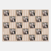 Typografische vierkant Foto's Neutrale kleuren Inpakpapier Vel (Voorkant 2)