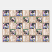 Typografische vierkant Foto's Neutrale kleuren Inpakpapier Vel (Voorkant)