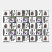 Typografische vierkante foto's Afbeelding zwart en Inpakpapier Vel (Voorkant 3)