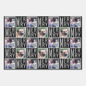 Typografische vierkante foto's Afbeelding zwart en Inpakpapier Vel (Voorkant)