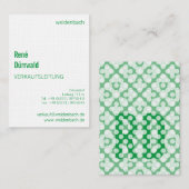 Typografische Visitenkarten Visitekaartje (Voorkant / Achterkant)