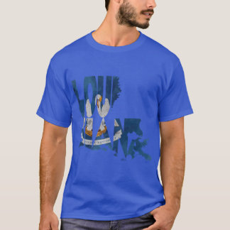 Typografische Vlagkaart T-shirt