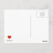 typografische vormgeving van liefde briefkaart (Achterkant)