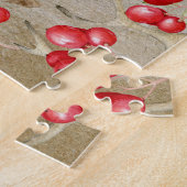 Typografische Waterverf Santa Legpuzzel (Zijkant)