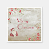 Typografische Waterverf Santa Servet (Voorkant)