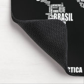 Typografische Wereldkaart Muismat (Hoek)