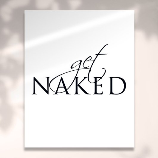 Typografische zwarte en witte voetzool poster