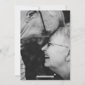 Typograph Gouden 50ste Trouwdag Uitnodiging (Achterkant)