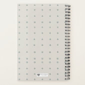 Typographic Block  - Modern Cover Art Planner (Achterkant)