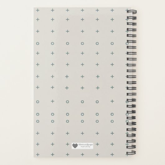 Typographic Block  - Modern Cover Art Planner (Achterkant)