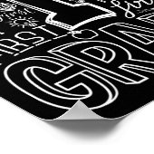 Typography 1st Grade Team Student Teacher  Poster (Hoek)