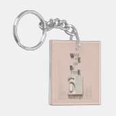 Typography_5_Wake Me Up Before 6 Acryl Sleutelhanger (Voorkant Links)