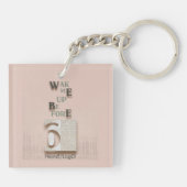 Typography_5_Wake Me Up Before 6 Acryl Sleutelhanger (Achterkant)