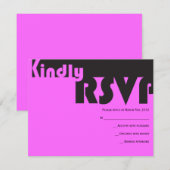 TYPOGRAPHY Bar Bat Mitzvah Antwoord (Voorkant / Achterkant)