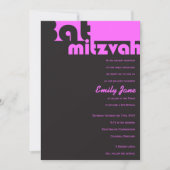 TYPOGRAPHY  Bar Mitzvah-uitnodiging Kaart (Voorkant)