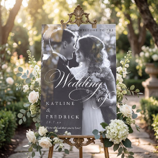  TYPOGRAPHY BLACK AND WHITE PHOTO  WEDDING  ACRYL BORD