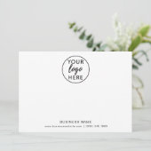 Typography Business Logo Bedankkaart (Staand voorkant)