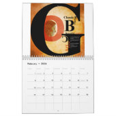Typography Calendar Kalender (Feb 2026)