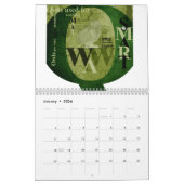 Typography Calendar Kalender (Jan 2026)