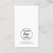 Typography Company logo  Klantenkaartje (Achterkant)