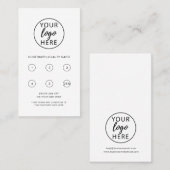 Typography Company logo  Klantenkaartje (Voorkant / Achterkant)