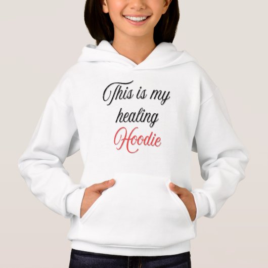 Typography Design Dit is mijn helende Hoodie (Voorkant)