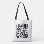 Typography design  Motivational Tote Bag (Achterkant)