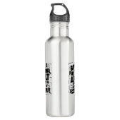 Typography design  Motivational Waterfles (Achterkant)