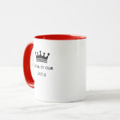 Typography Mug Design – Queen of Our Castle Mok (Voorkant links)