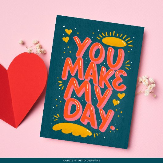  Typography Quote Love Valentine Card Kaart