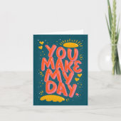  Typography Quote Love Valentine Card Kaart (Voorkant)