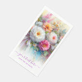 Typography Script Floral Custom Text Weddings Servet (Hoek)