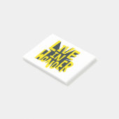 Typography sticker live in wonder Quote Post-it® Notes (Schuin)