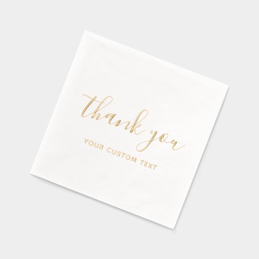 Typography Your Custom Text Name Simple Template Folie Servetten (Links)