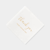 Typography Your Custom Text Name Simple Template Folie Servetten (Rechts)