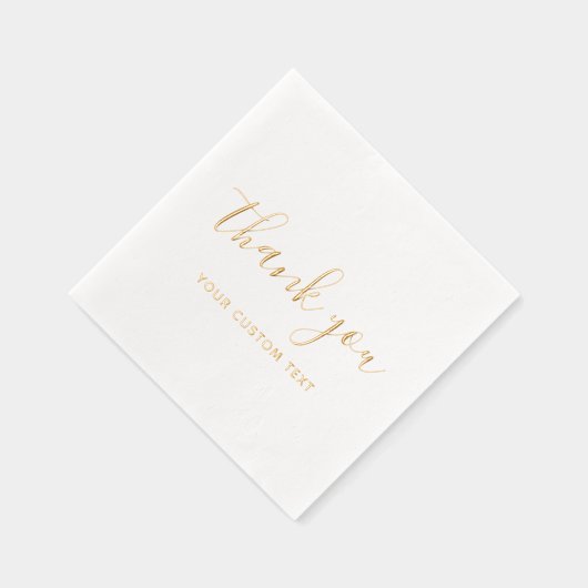 Typography Your Custom Text Name Simple Template Folie Servetten (Rechts)