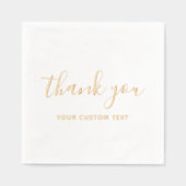 Typography Your Custom Text Name Simple Template Folie Servetten (Voorkant)