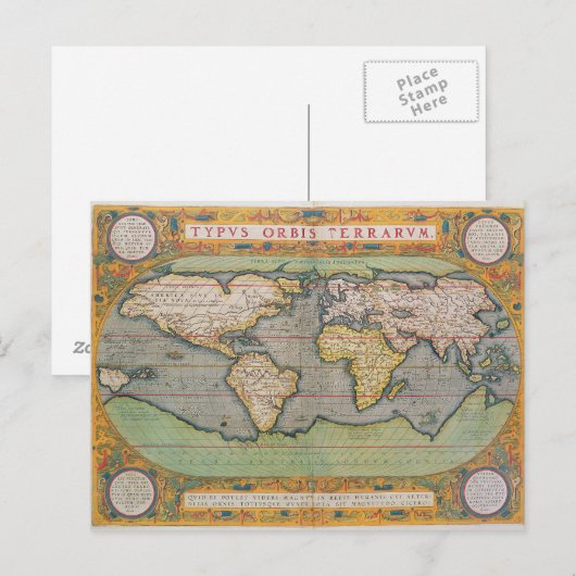 Typus Orbis Terrarum, kaart van de wereld (Voorkant / Achterkant)