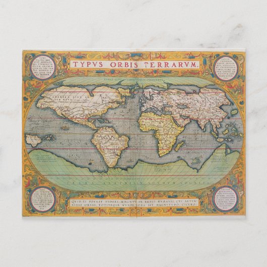 Typus Orbis Terrarum, kaart van de wereld (Voorkant)