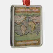 Typus Orbis Terrarum, kaart van de wereld Metalen Ornament (Rechts)