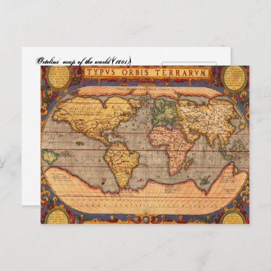 Typvs Orbis Terrarvm Briefkaart (Voorkant / Achterkant)