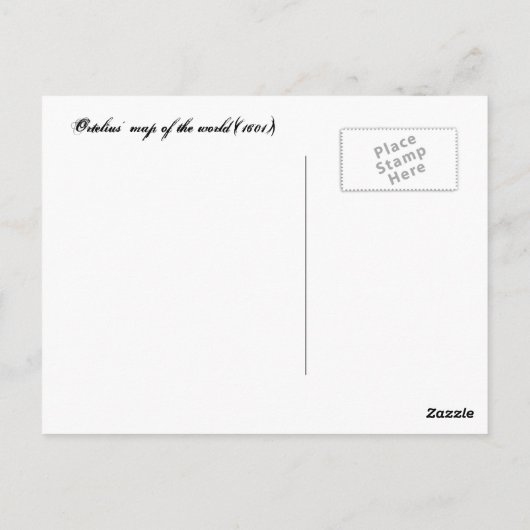 Typvs Orbis Terrarvm Briefkaart (Achterkant)