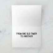 Typwriter Birthday Greeting Kaart (Binnen)