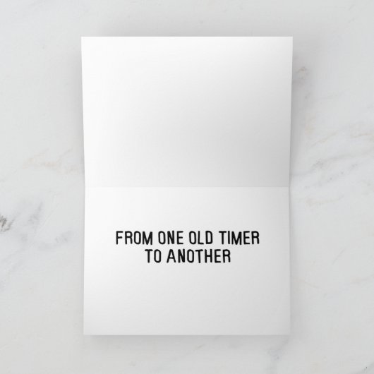 Typwriter Birthday Greeting Kaart (Binnen)